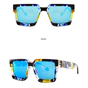 Square Large Sunglasses. Unisex. Mens .